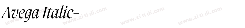Avega Italic字体转换 Avega Italic字体转换
